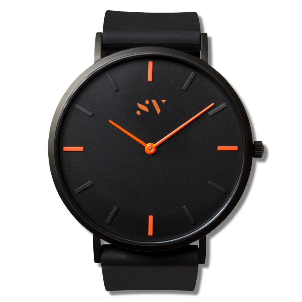 SV Matte Black/Fire Orange Watch